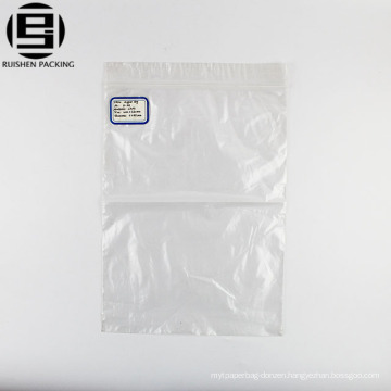 Clear stand up pouch ldpe ziplock zipper bags